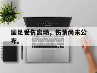 九城游戏中心官网-国足受伤离场，伤情尚未公布。